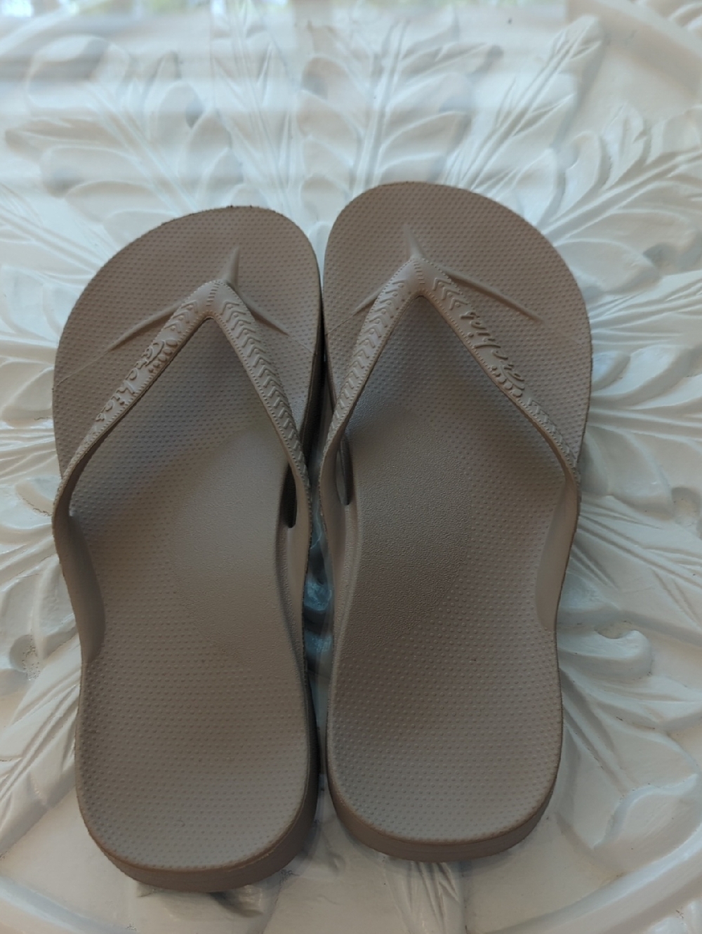 Archies Mens-US 7 Women's -US 8 Flip Flop Sandals - Taupe